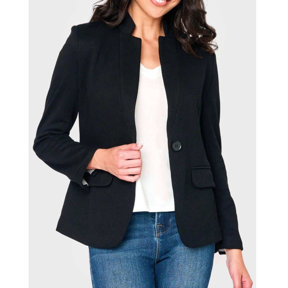 Notch Collar Blazer by Gibson Look